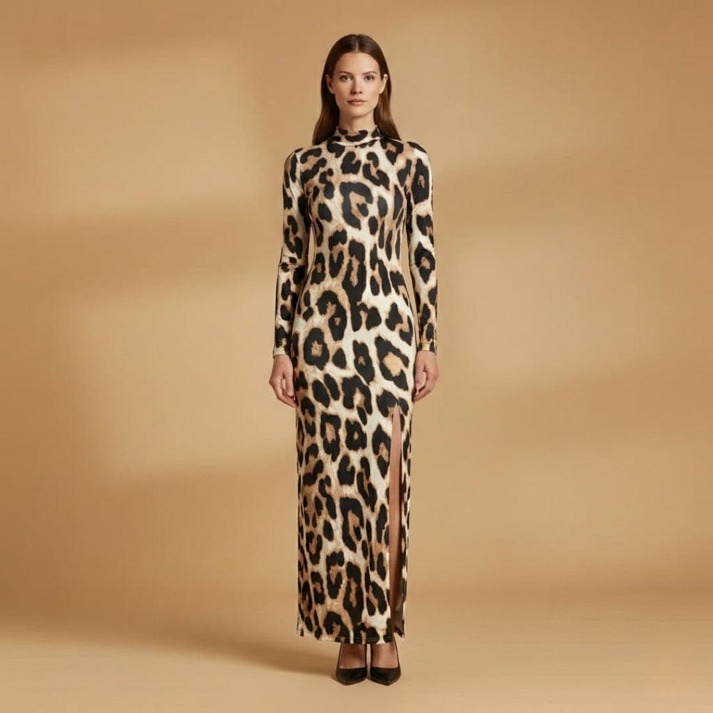 Elspeth Kinross | Long-Sleeve Maxi Dress With Side Slit