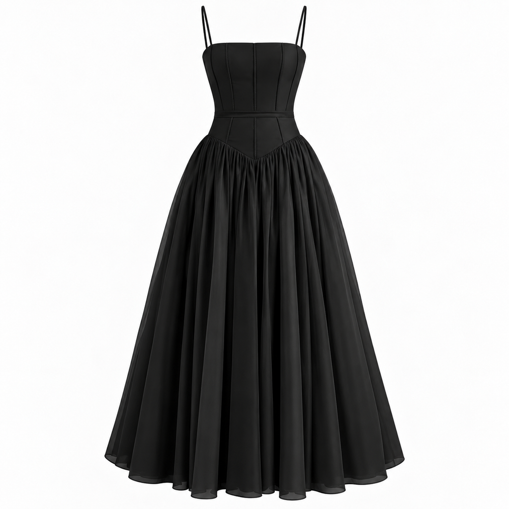 Florence Kingsley | Ivory Corset Formal Dress With Full Skirt