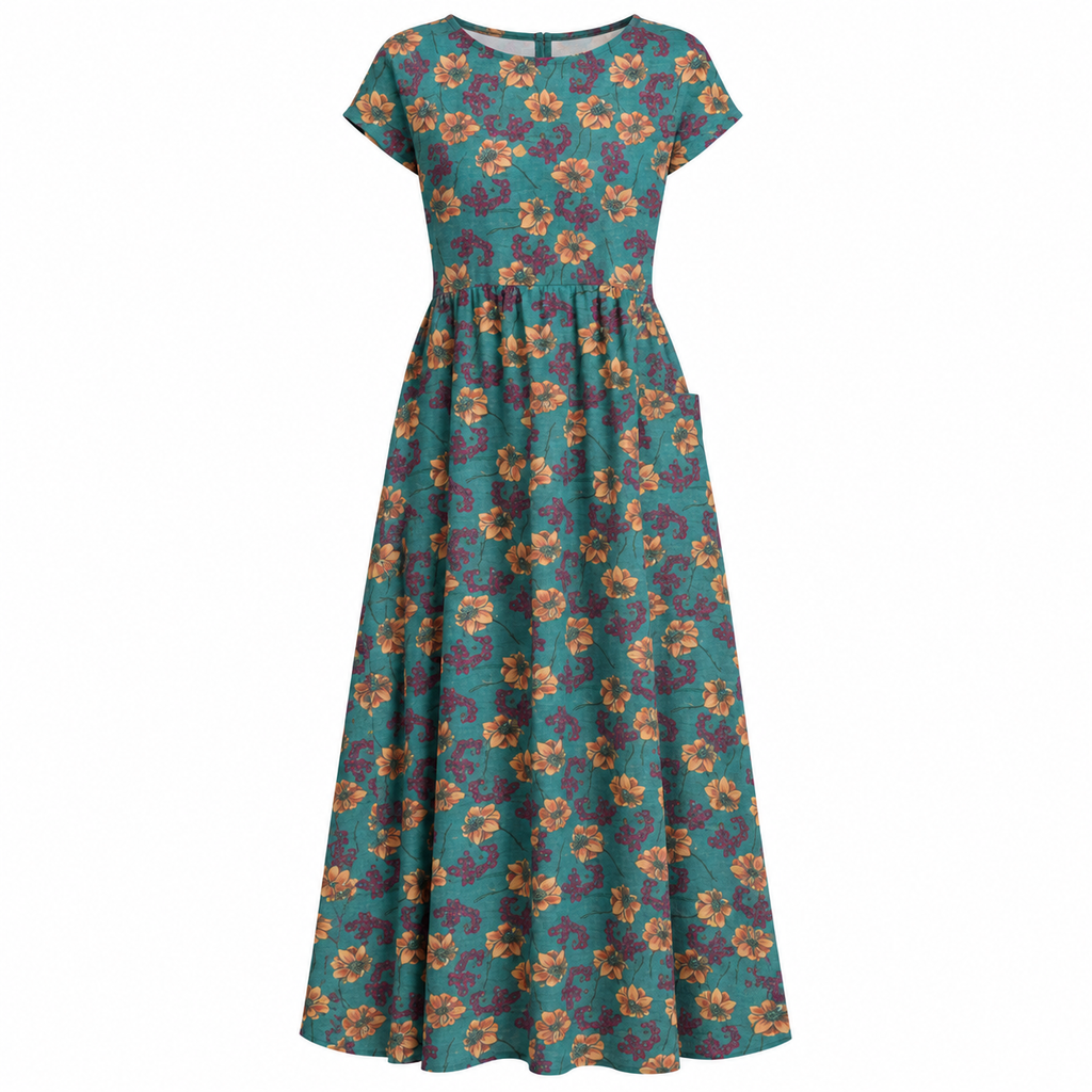 Georgina Pratt | Floral Maxi Dress With Pockets