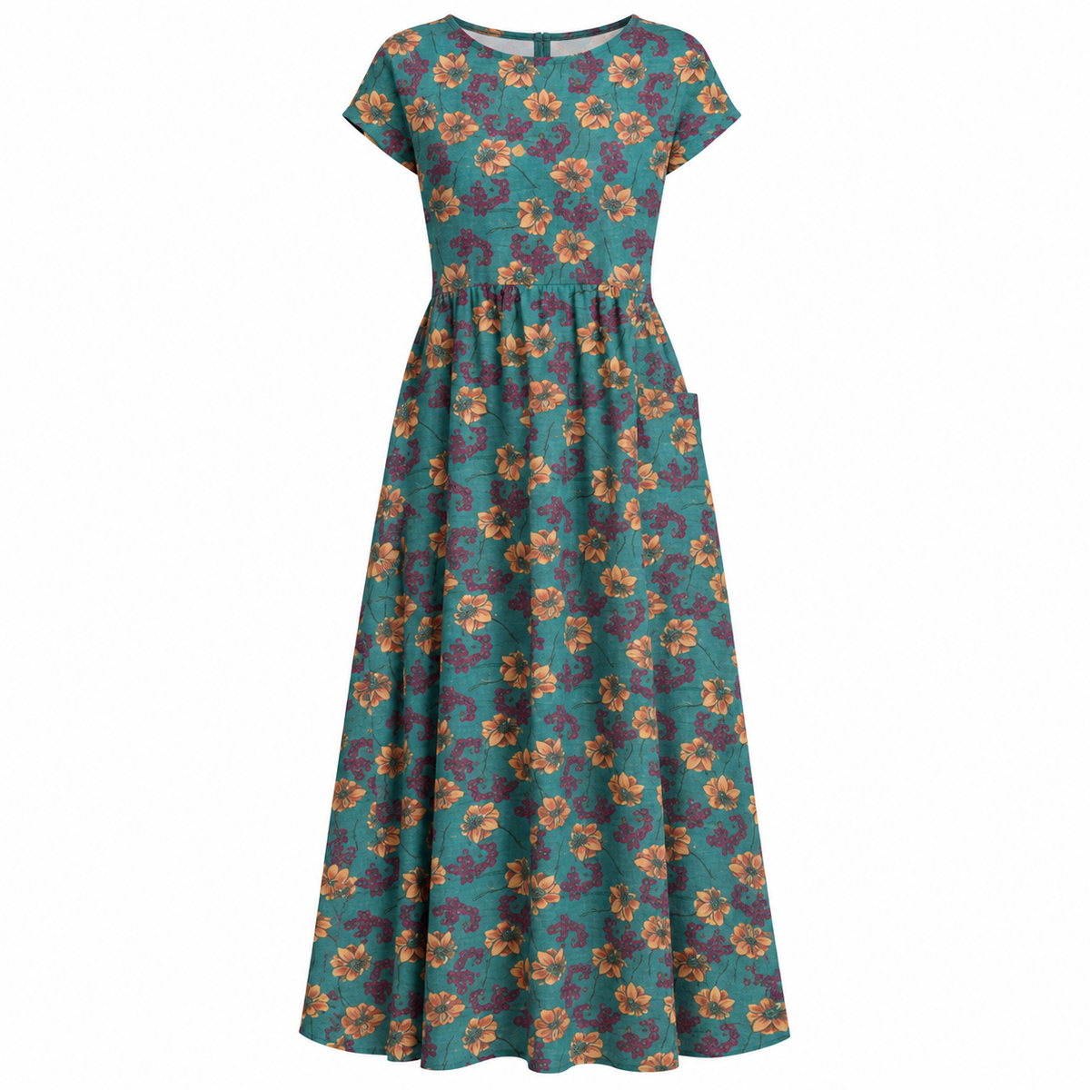 Georgina Pratt | Floral Maxi Dress With Pockets
