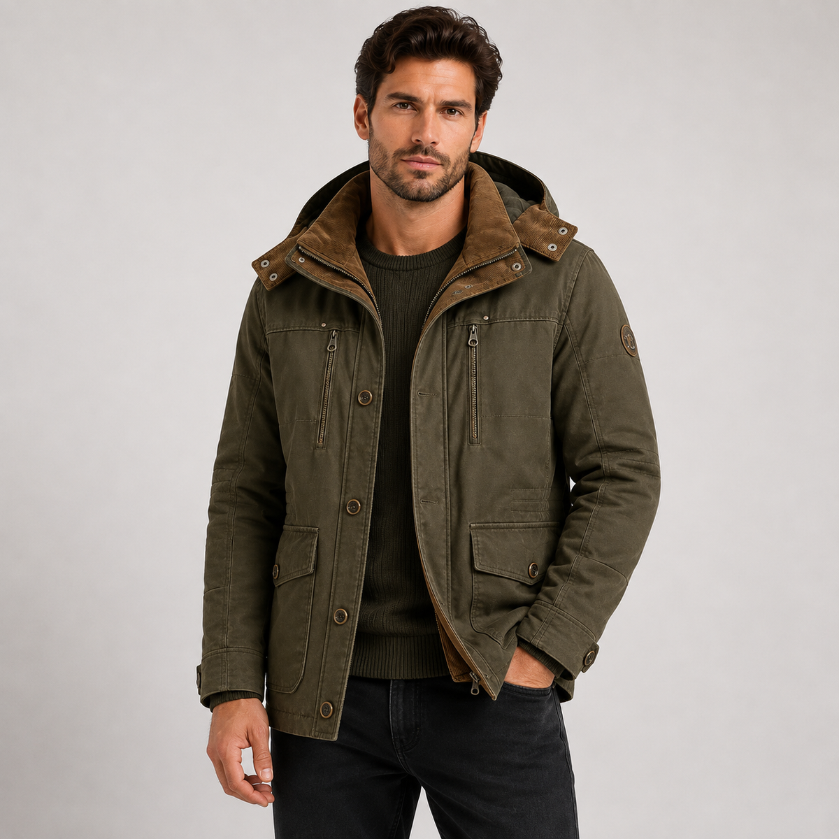 Graham Wright | Insulated Hooded Field Jacket for Men
