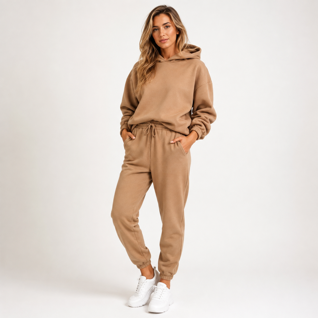 Harriet Cooper | Grey Hooded Loungewear Two-Piece Set