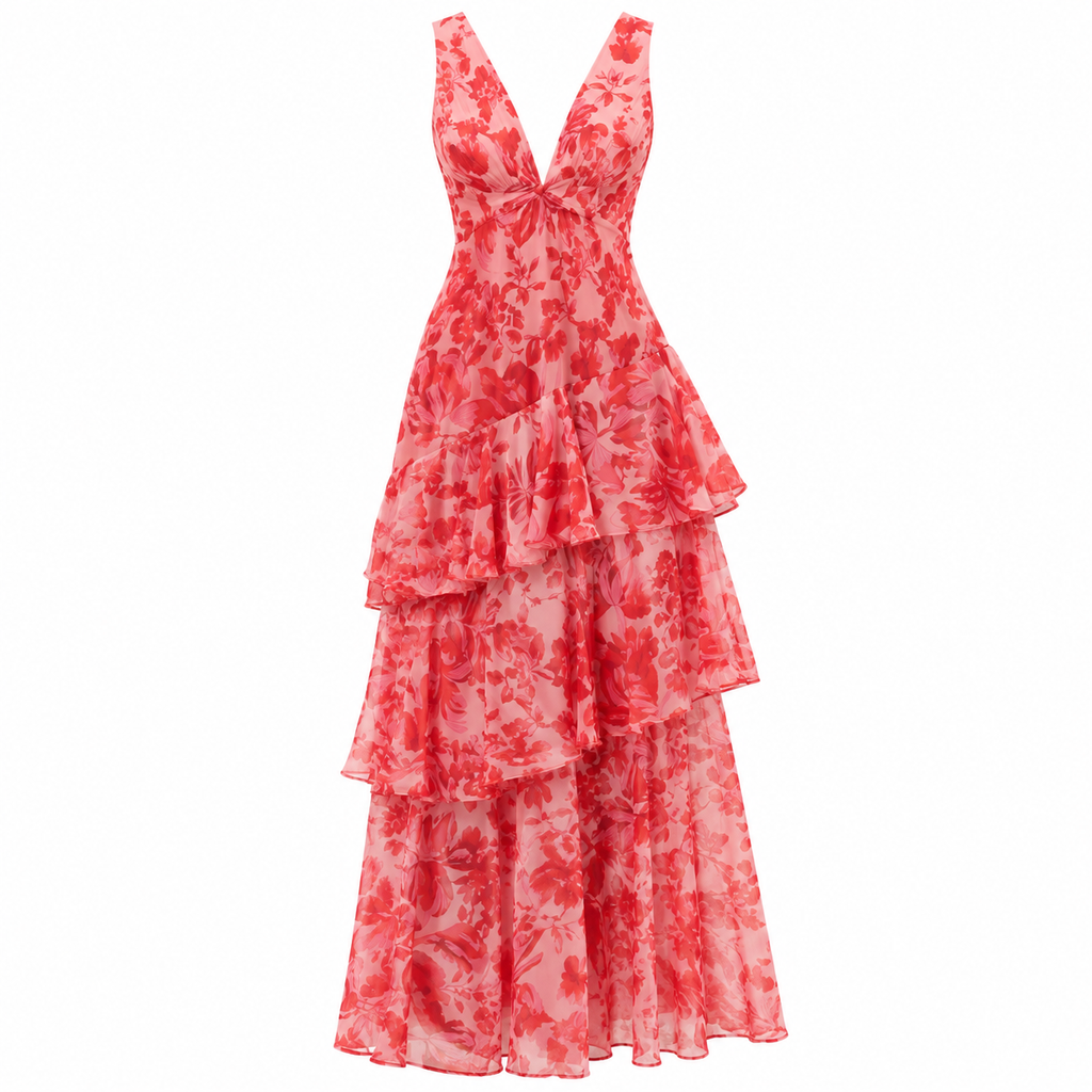 Iris Fenmore | Floral Tiered Maxi Dress