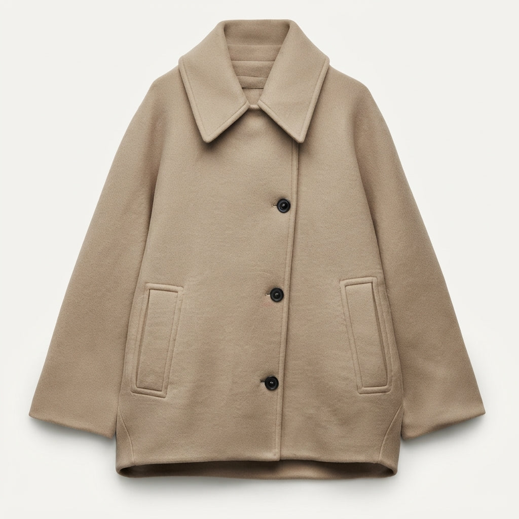 Isla Hargreave | Oversized Camel Shirt Jacket