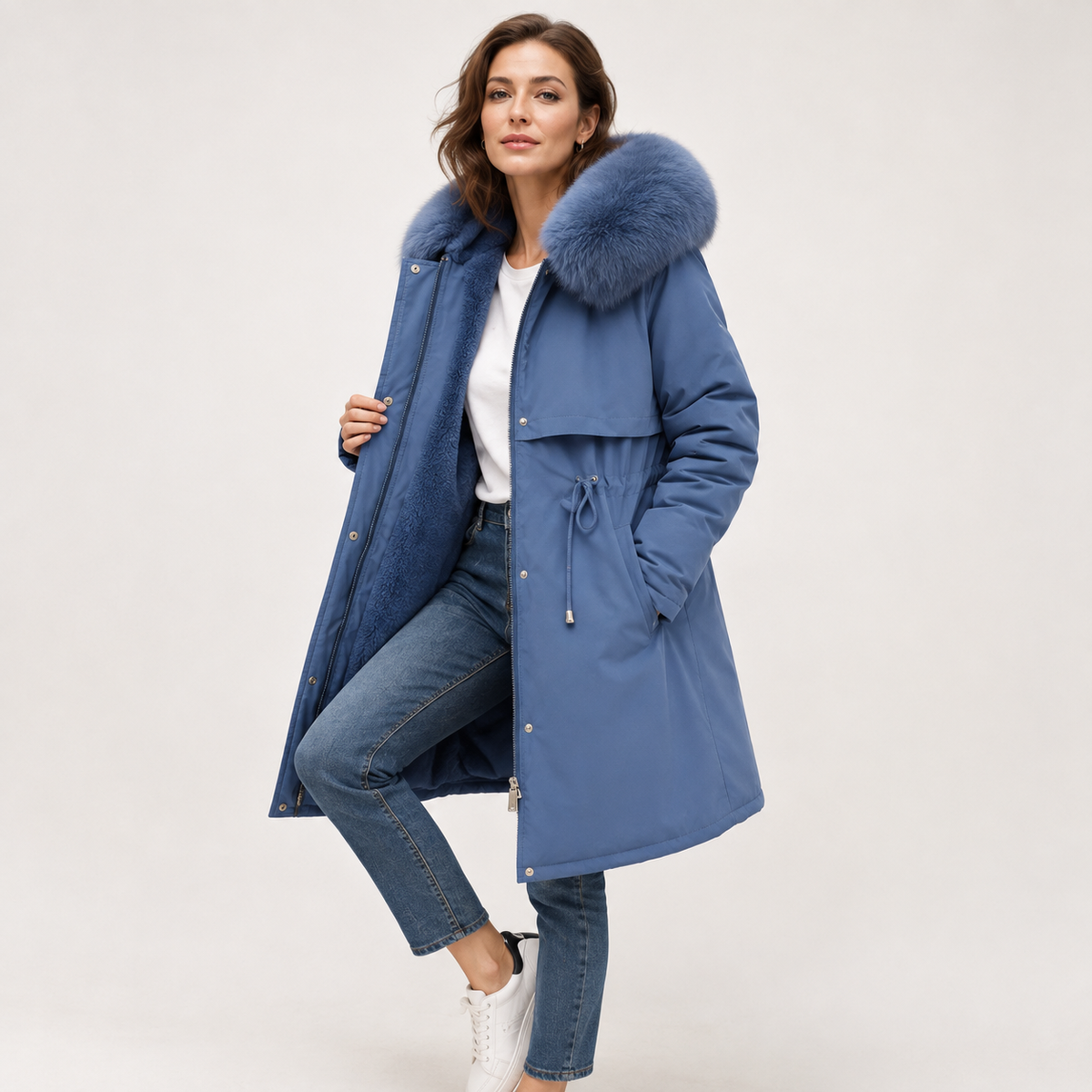 Lydia Thomas | Waterproof Faux Fur Hood Parka Coat