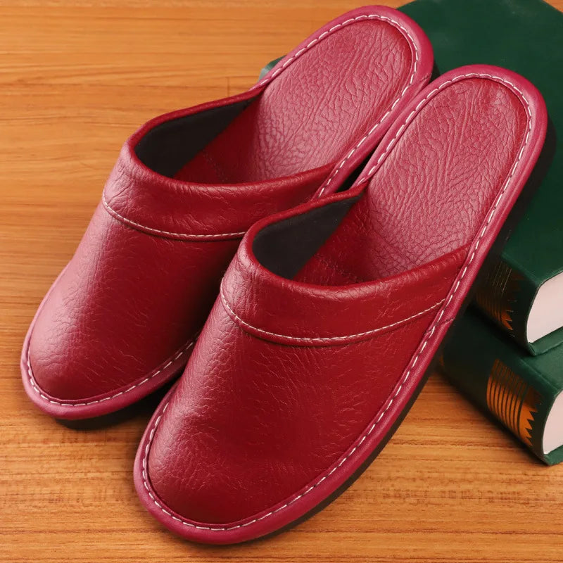 Percy Attwood | Brown Leather Slippers For Men