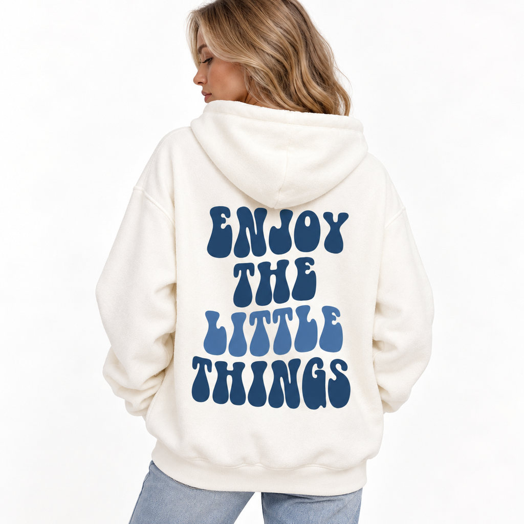 Nora Ellingham | Oversized Hoodie With Graphic Slogan Print