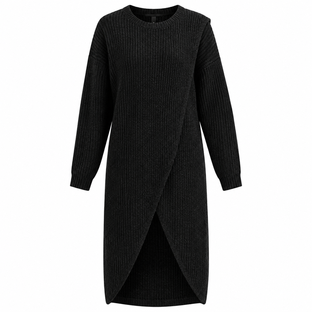 Odette Lambert | Wrap-Front Knit Jumper Dress