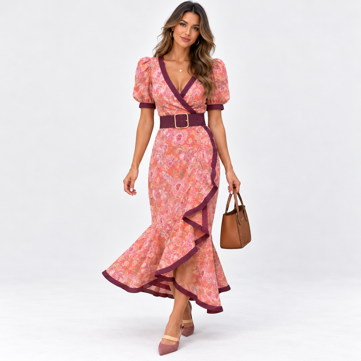 Phoebe Ainsley | Floral Wrap Maxi Dress