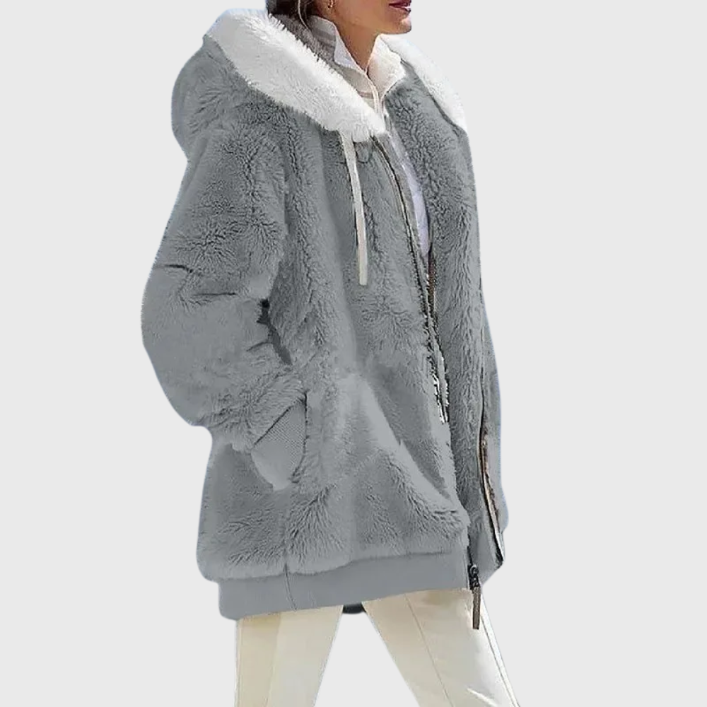Naomi Stanton | Multicolour Faux Fur Hooded Puffer Jacket