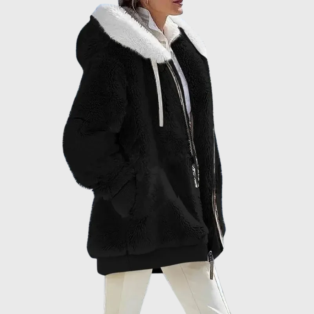 Naomi Stanton | Multicolour Faux Fur Hooded Puffer Jacket