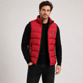 Reuben Clarke | Quilted Padded Gilet in Red