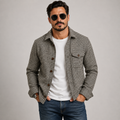 Rupert Morris | Houndstooth Print Overshirt Jacket