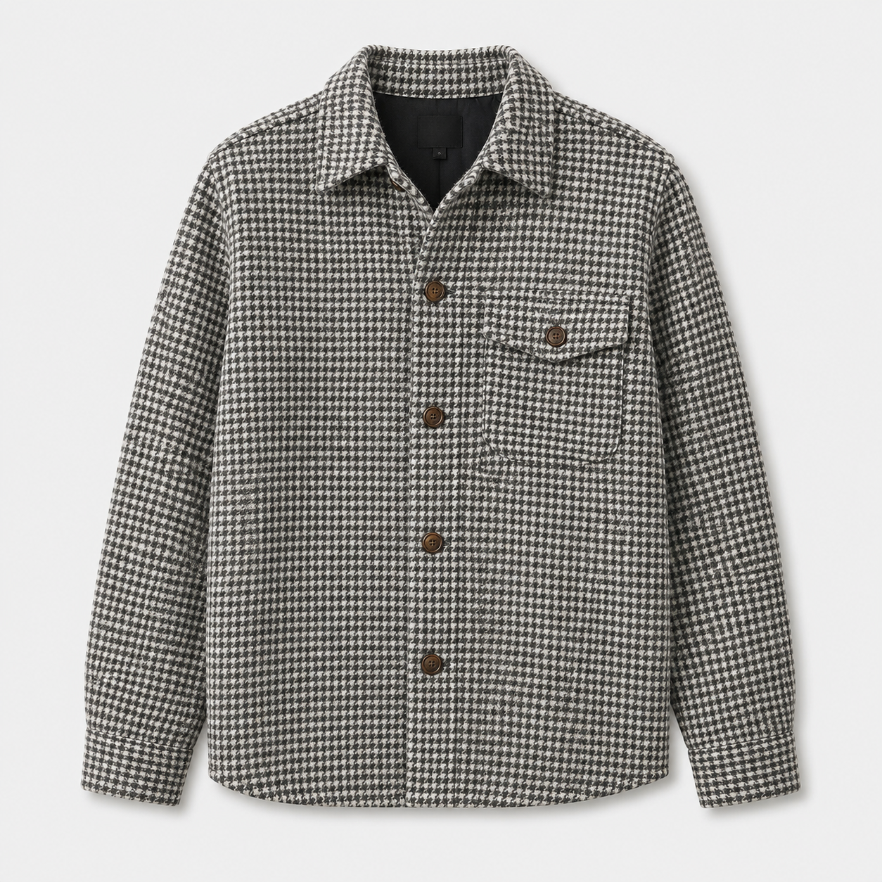 Rupert Morris | Houndstooth Print Overshirt Jacket