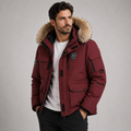 Rupert Thompson | Fur Hood Padded Down Jacket for Men