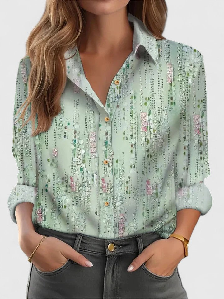 Beatrice Lonsdale | Floral Print Long-Sleeve Blouse