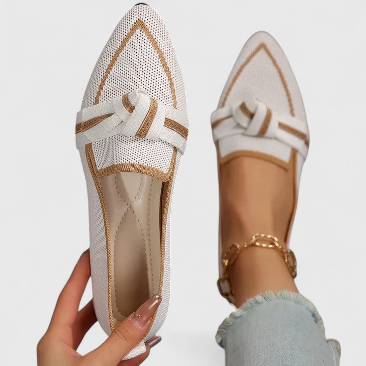 Beatrice Sandiford | Knot-Detail Woven Loafers