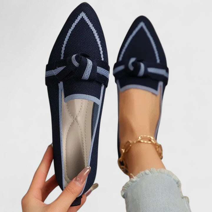 Beatrice Sandiford | Knot-Detail Woven Loafers