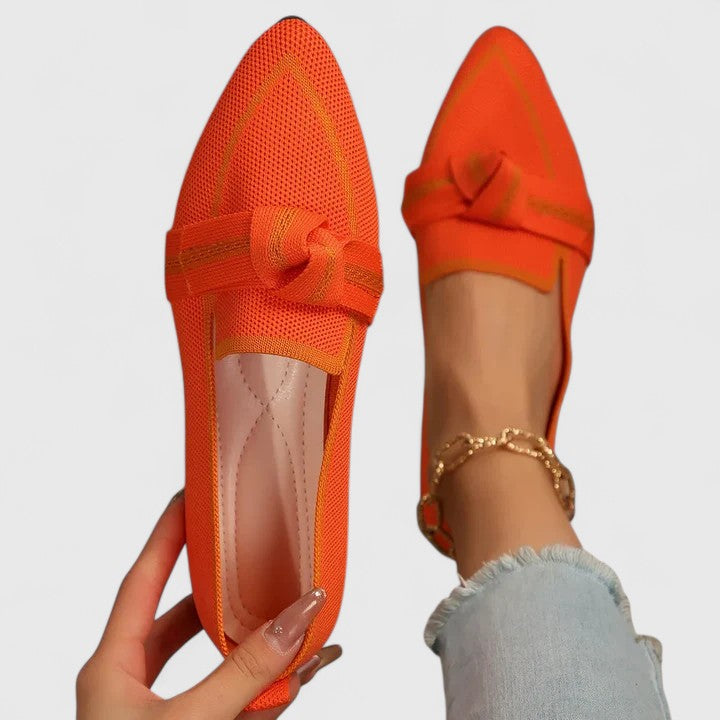 Beatrice Sandiford | Knot-Detail Woven Loafers