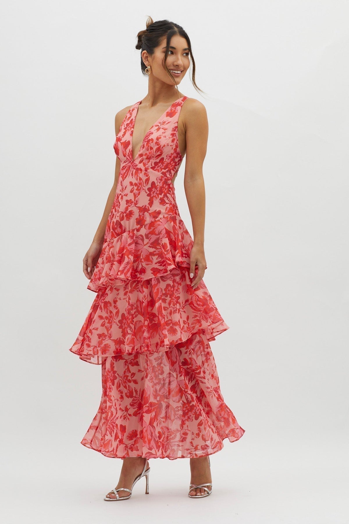 Iris Fenmore | Floral Tiered Maxi Dress