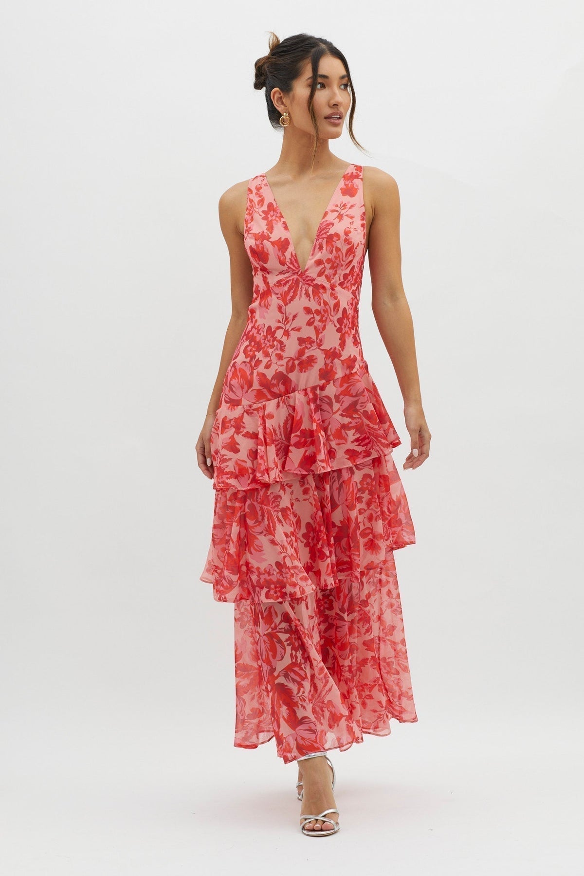 Iris Fenmore | Floral Tiered Maxi Dress