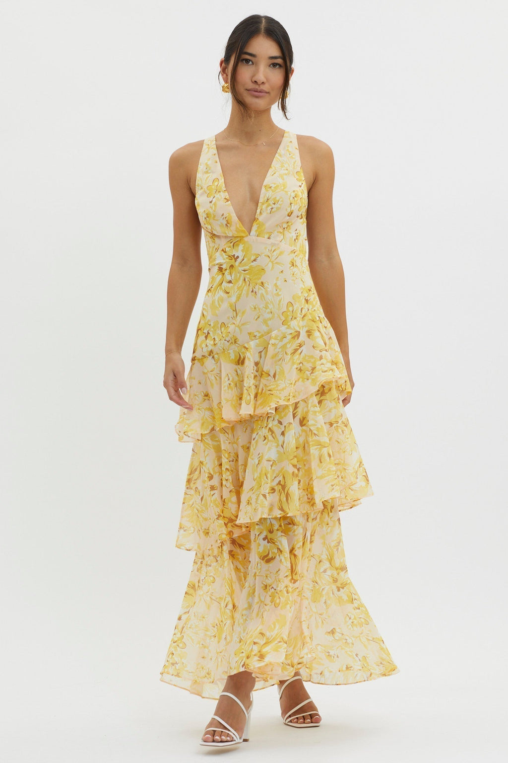 Iris Fenmore | Floral Tiered Maxi Dress