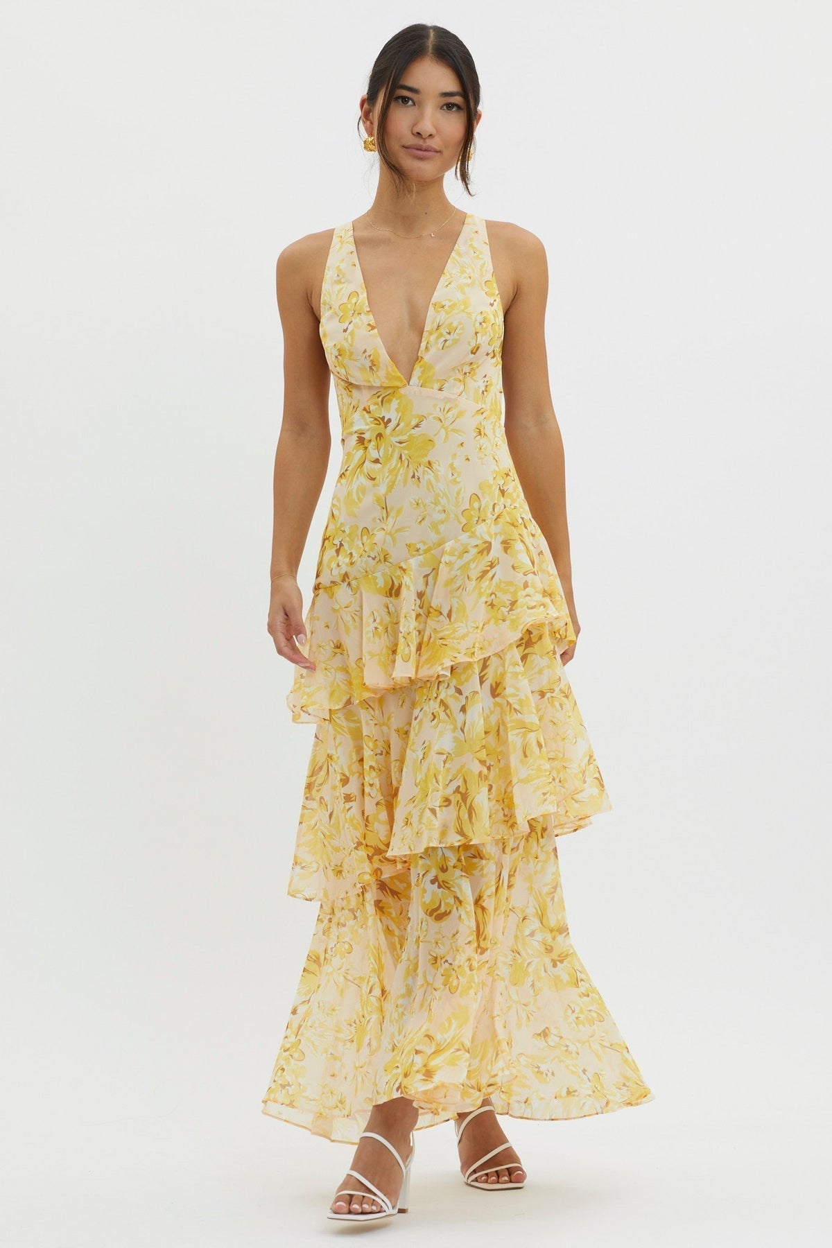 Iris Fenmore | Floral Tiered Maxi Dress