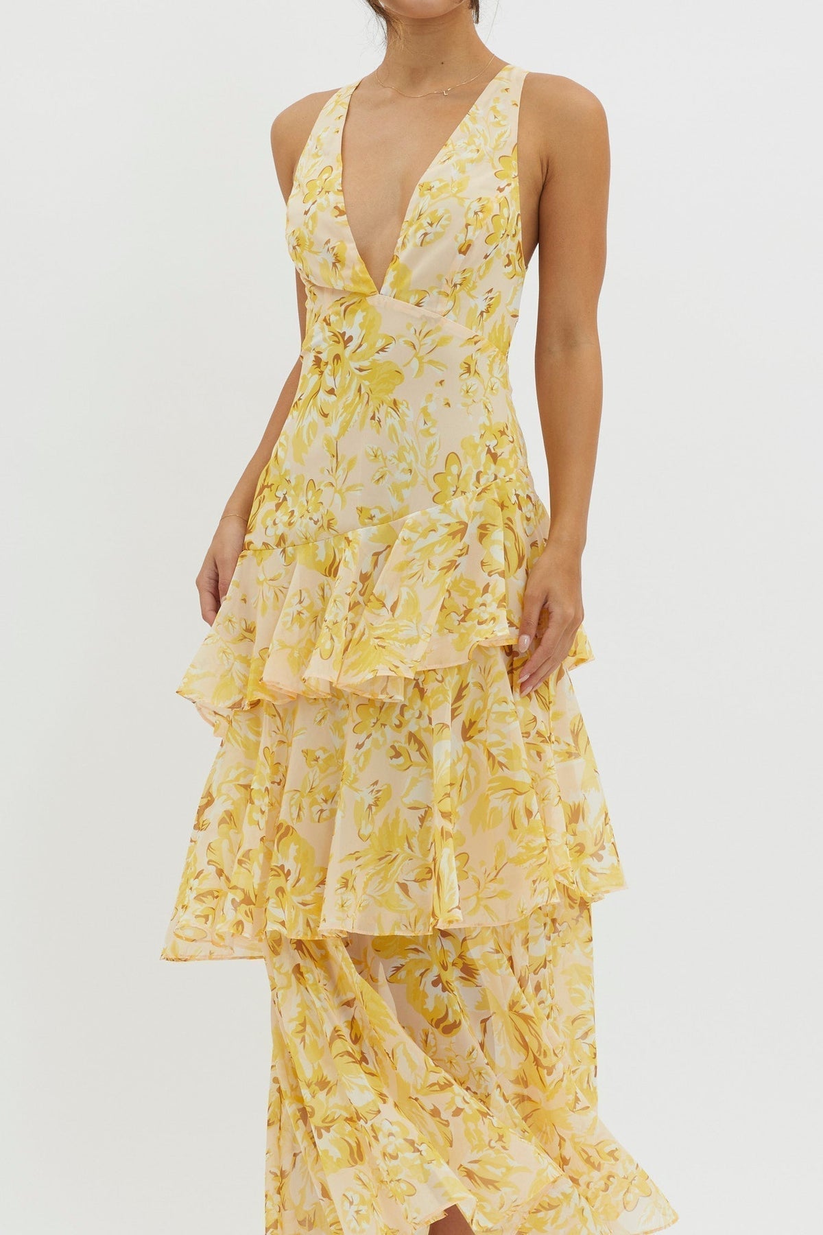 Iris Fenmore | Floral Tiered Maxi Dress
