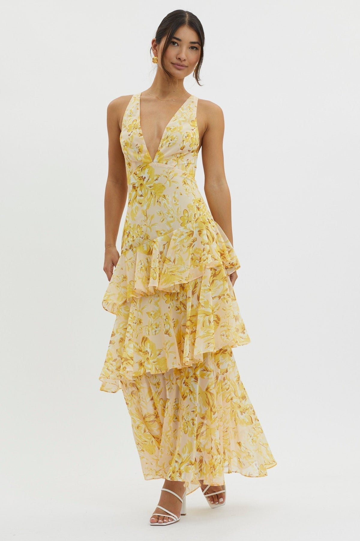 Iris Fenmore | Floral Tiered Maxi Dress