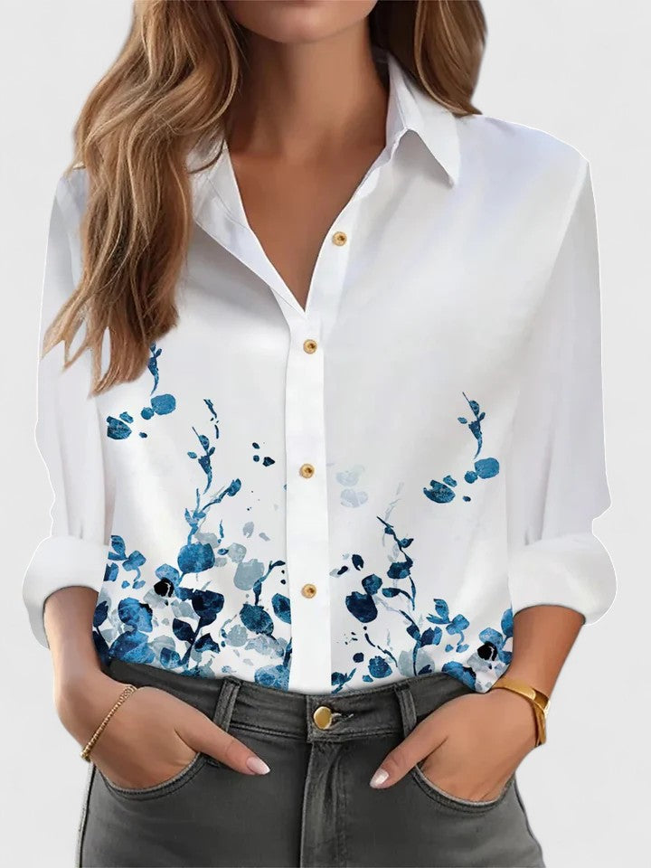 Beatrice Lonsdale | Floral Print Long-Sleeve Blouse