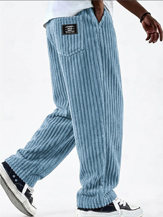 Callum Pratt | Classic Corduroy Wide-Leg Trousers For Men