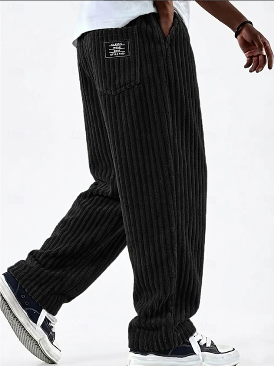 Callum Pratt | Classic Corduroy Wide-Leg Trousers For Men