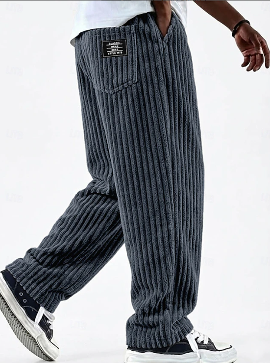 Callum Pratt | Classic Corduroy Wide-Leg Trousers For Men
