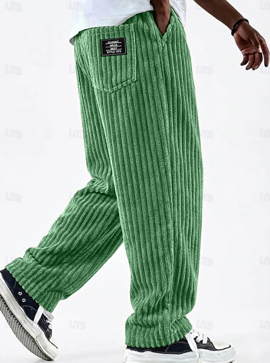 Callum Pratt | Classic Corduroy Wide-Leg Trousers For Men