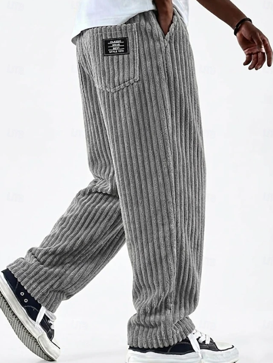 Callum Pratt | Classic Corduroy Wide-Leg Trousers For Men