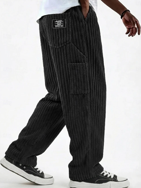 Callum Pratt | Classic Corduroy Wide-Leg Trousers For Men