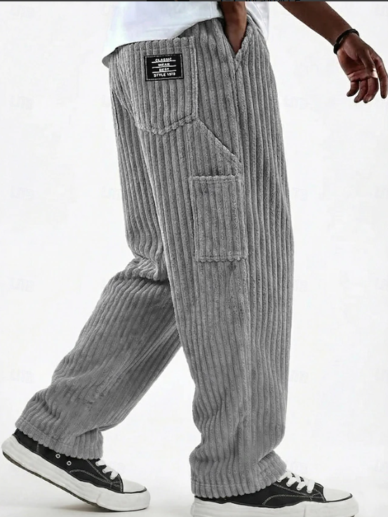 Callum Pratt | Classic Corduroy Wide-Leg Trousers For Men