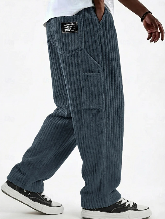 Callum Pratt | Classic Corduroy Wide-Leg Trousers For Men