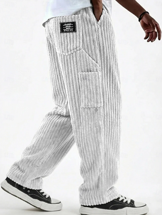 Callum Pratt | Classic Corduroy Wide-Leg Trousers For Men