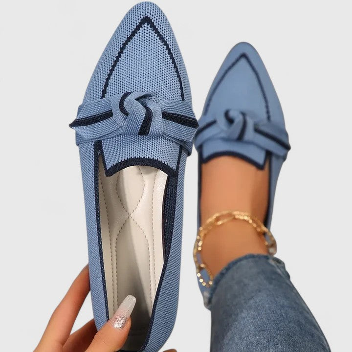 Beatrice Sandiford | Knot-Detail Woven Loafers