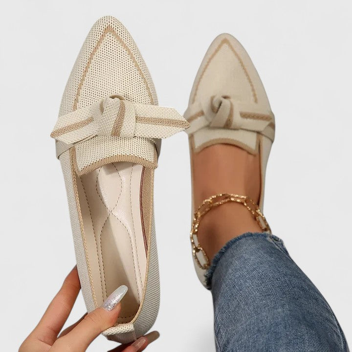 Beatrice Sandiford | Knot-Detail Woven Loafers