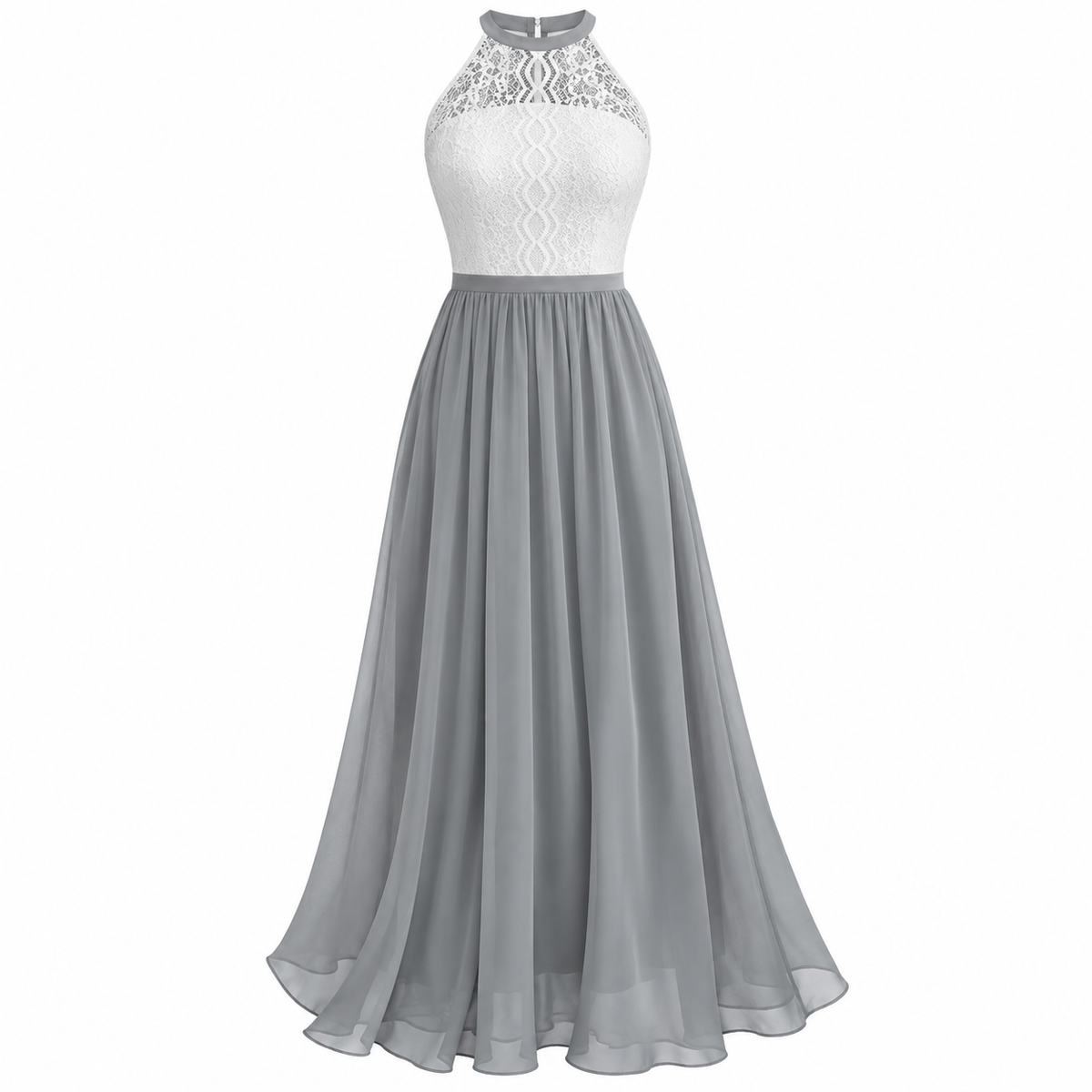 Eleanor Whitfield | Lace Halter Maxi Dress