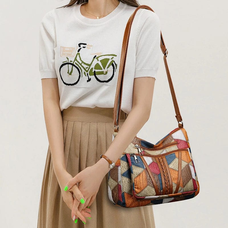 Josephine Wren | Mosaic Patchwork Leather Handbag
