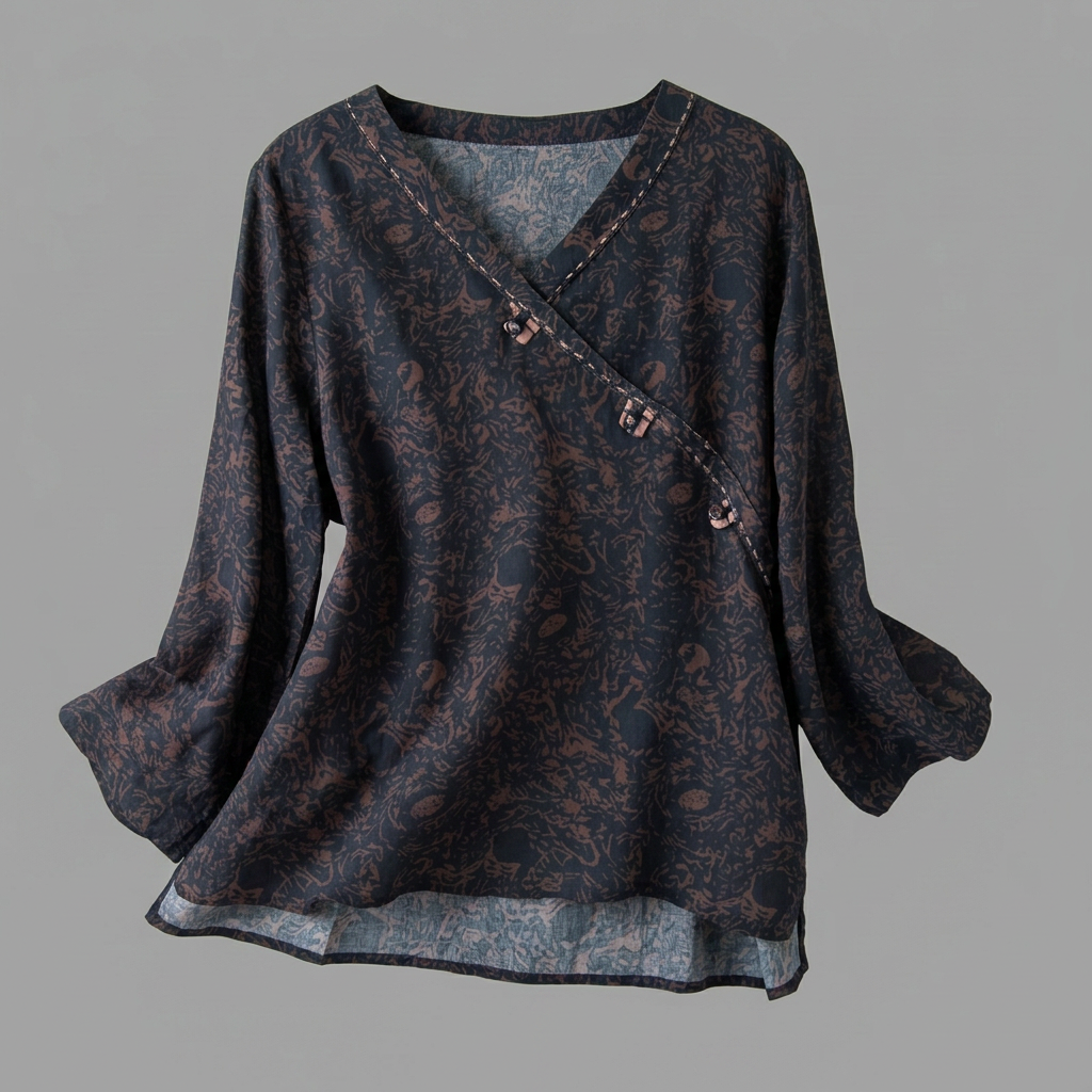 Harriet Fenwick | Embroidered Wrap Blouse With Floral Detail