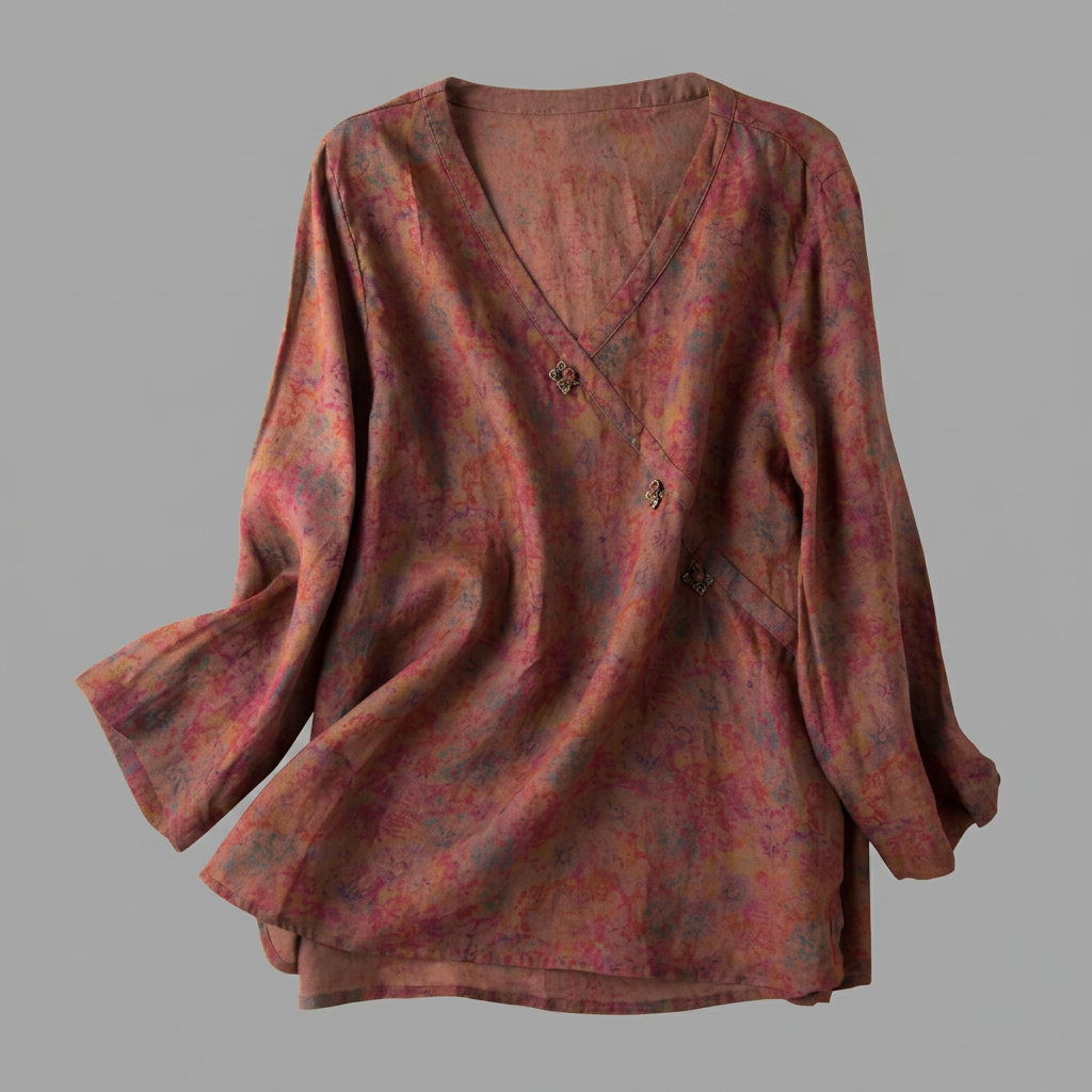 Harriet Fenwick | Embroidered Wrap Blouse With Floral Detail