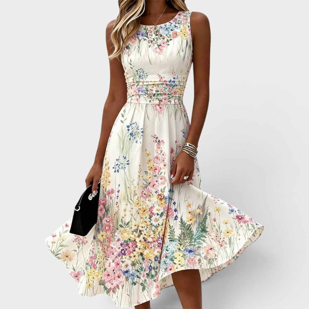 Eliza Thornbury | Sleeveless Floral Summer Dress