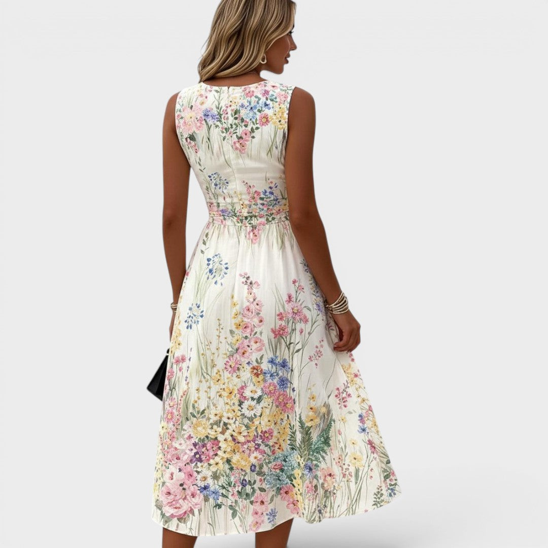 Eliza Thornbury | Sleeveless Floral Summer Dress