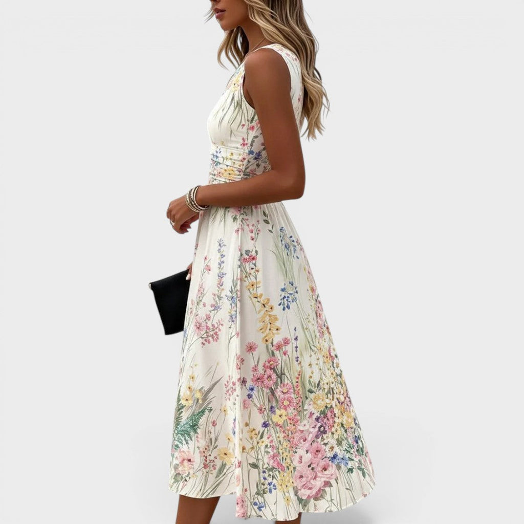 Eliza Thornbury | Sleeveless Floral Summer Dress