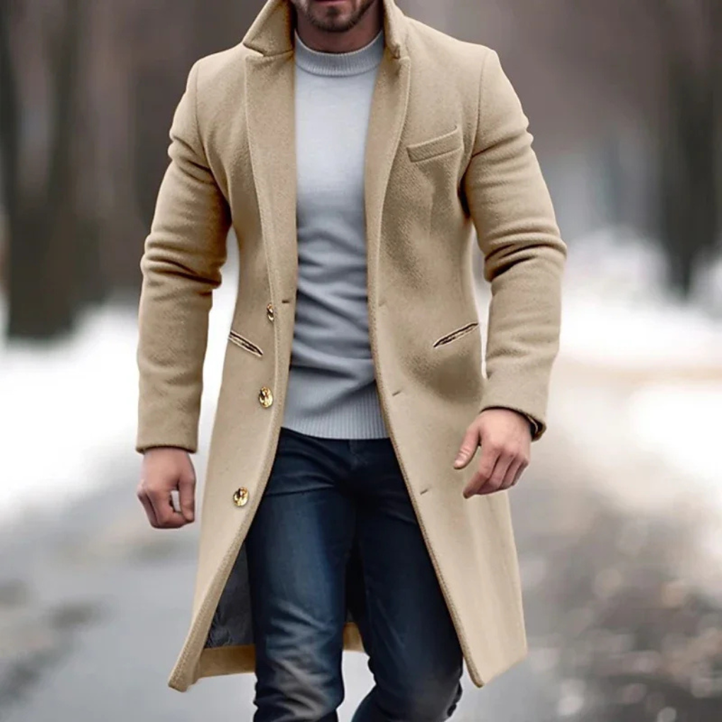 Callum Redfearn | Wool-Blend Longline Mens Coat