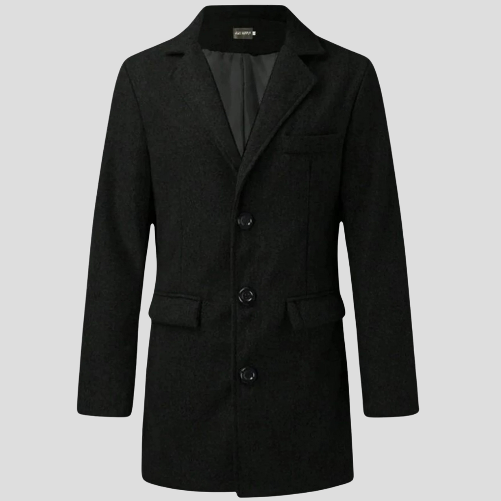 Oliver Blackwood | Classic Mens Coat With Revere Collar